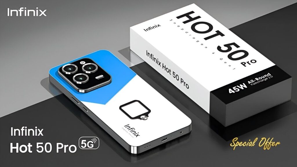Infinix Hot 50 Pro 5G 2026 llega con diseño atractivo rendimiento potente y larga duración de batería